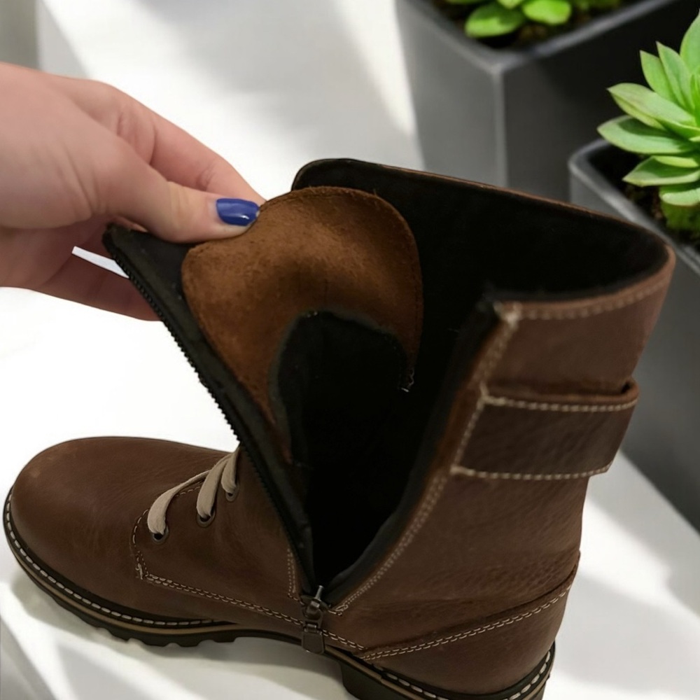 Martino Boutique Genuine Leather Lace Boots - Picture 6 of 8